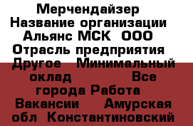 Мерчендайзер › Название организации ­ Альянс-МСК, ООО › Отрасль предприятия ­ Другое › Минимальный оклад ­ 23 000 - Все города Работа » Вакансии   . Амурская обл.,Константиновский р-н